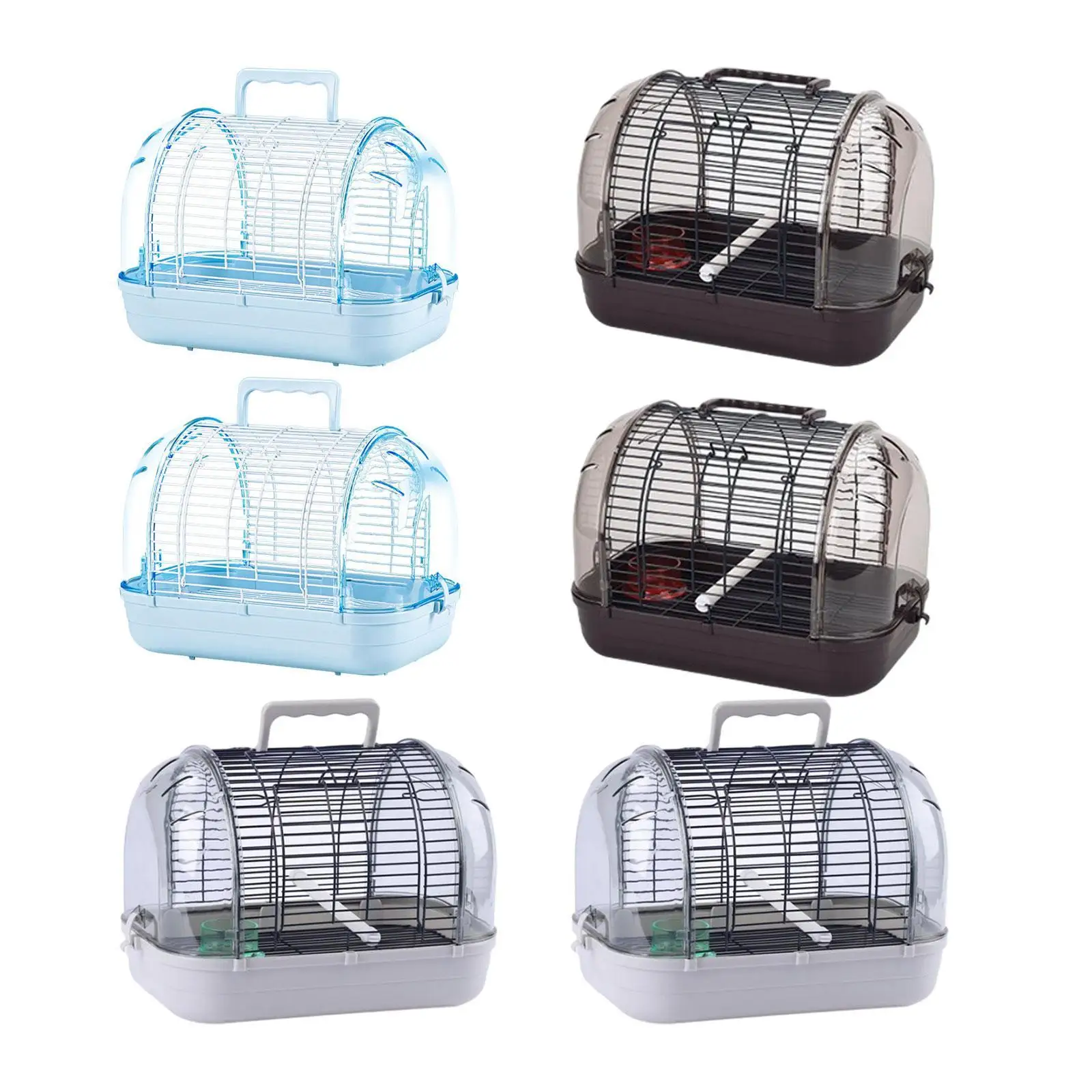 Bird Cage Parrot Travel Cage Portable Easy to Clean Breathable Parakeet Cage Bird Carrier for Cockatiels Parrots Small Birds