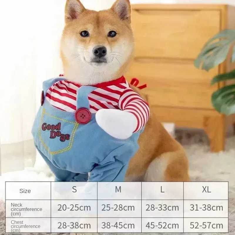 Ropa divertida para perros, disfraz de Cosplay, trajes cómicos de Halloween, conjunto de cuchillos para mascotas, ropa de fiesta para Festival de gatos y perros - imagen 3