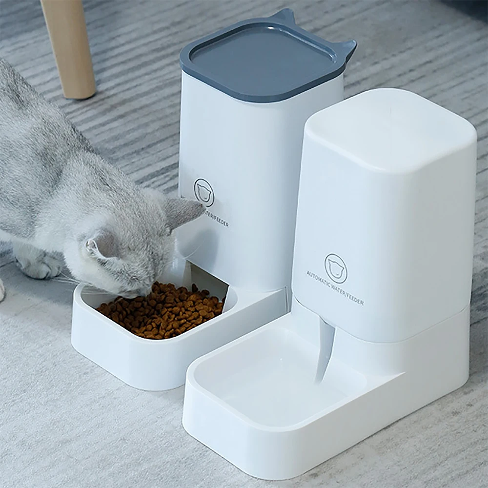 Alimentador automático para mascotas, dispensador de agua de gran capacidad, cuenco de comida para perros y gatos, suministros para mascotas - imagen 2