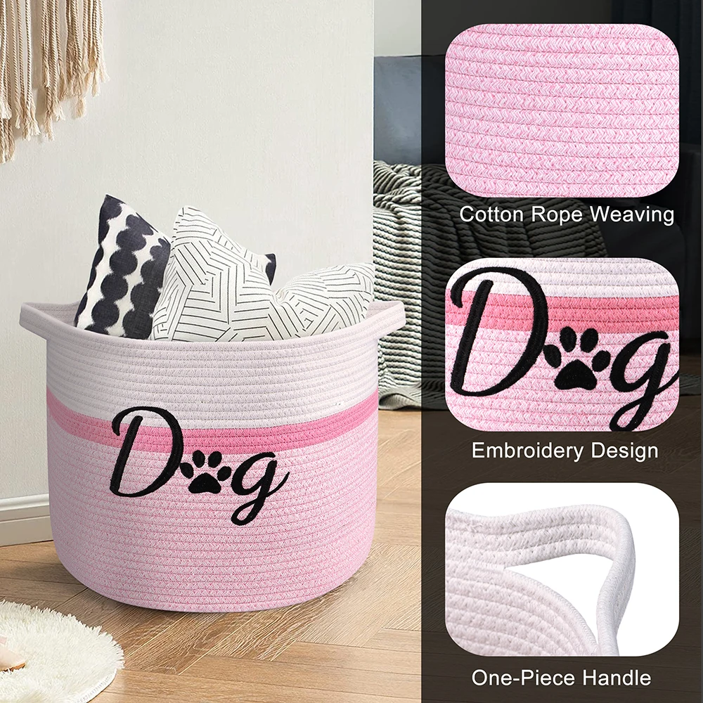 Cesta de juguete duradera para perros, contenedor plegable para mascotas, caja de accesorios, contenedor de cosas, artículos diversos, organizador de cestas, caja de herramientas para el hogar - imagen 2