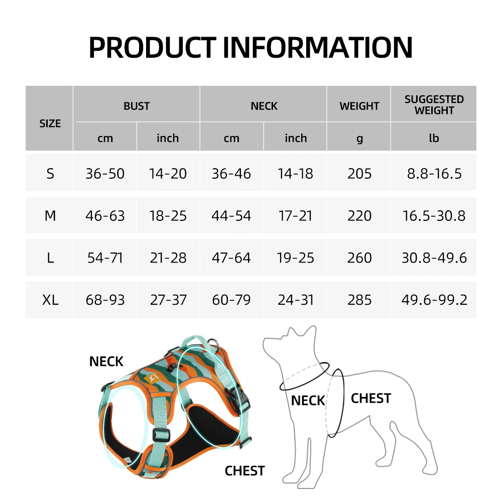 Arnés ajustable reflectante para perro, chaleco de pecho para caminar, Collar de plomo para Bulldog Francés, accesorios para mascotas - imagen 2