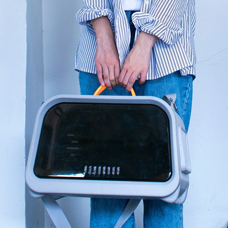 Bolsa portátil para gatos para salir, cápsula espacial portátil de gran capacidad para gatos, bandolera, bolsa de viaje para perros, productos para transportar mascotas