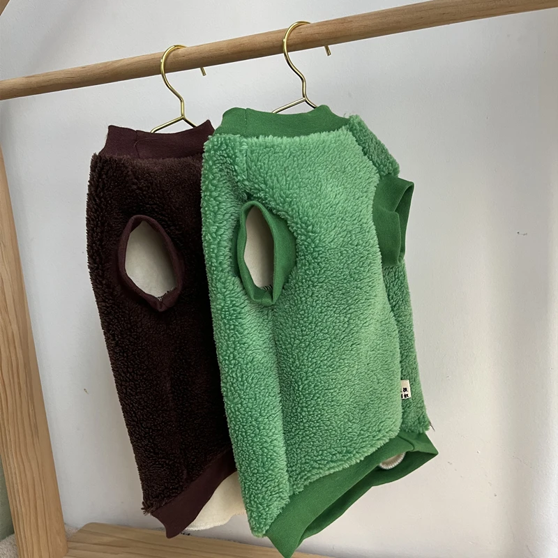 Sphynix Cat Sweater Ropa de gato sin pelo Esprosamiento Abrigo de fibra de lana de cordero cálido suave de doble lado para ropa de invierno Devon Rex - imagen 4