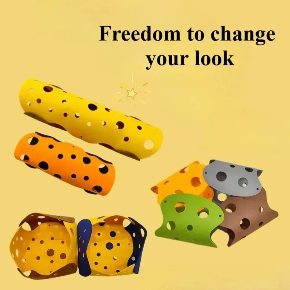 Cama de túneis para gatos, cama de tubo de túnel plegable para mascotas con agujeros, estera de juego para gatos DIY, alfombra de actividades para gatos, juguete interactivo, 1 ud. - imagen 5