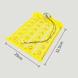 Incubadora de huevos de 16/24 grados, giro automático de huevos AC220V, bandeja para huevos, incubadora de huevos, herramienta de incubación de granja para pollos, pájaros, codorniz