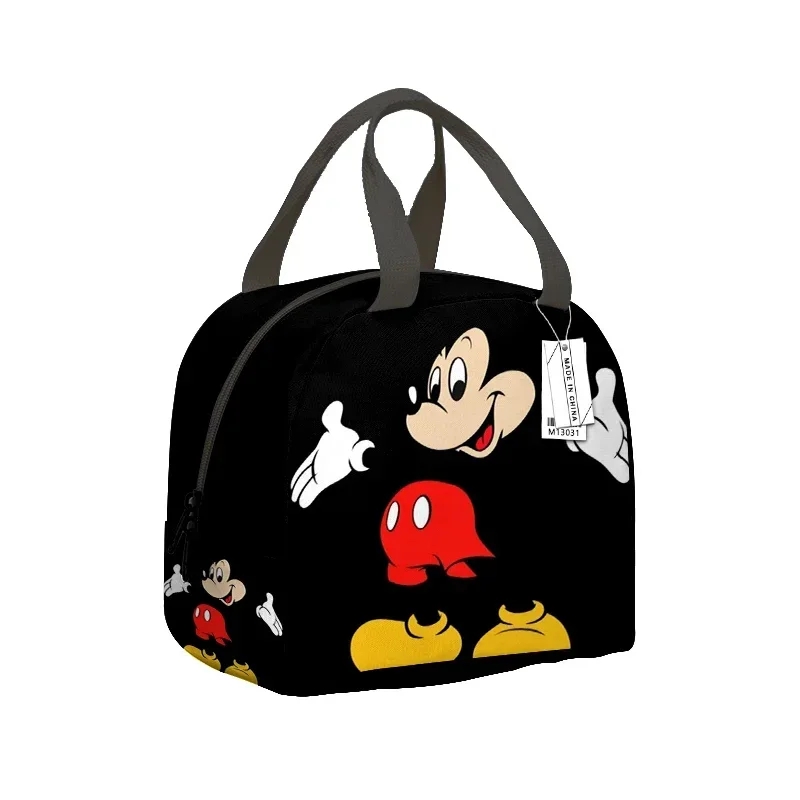 Disney-fiambrera de Mickey Mouse para niños, bolsa de gran capacidad con aislamiento térmico, impermeable, con dibujos animados de Minnie Stitch, caja de almacenamiento de alimentos - imagen 4