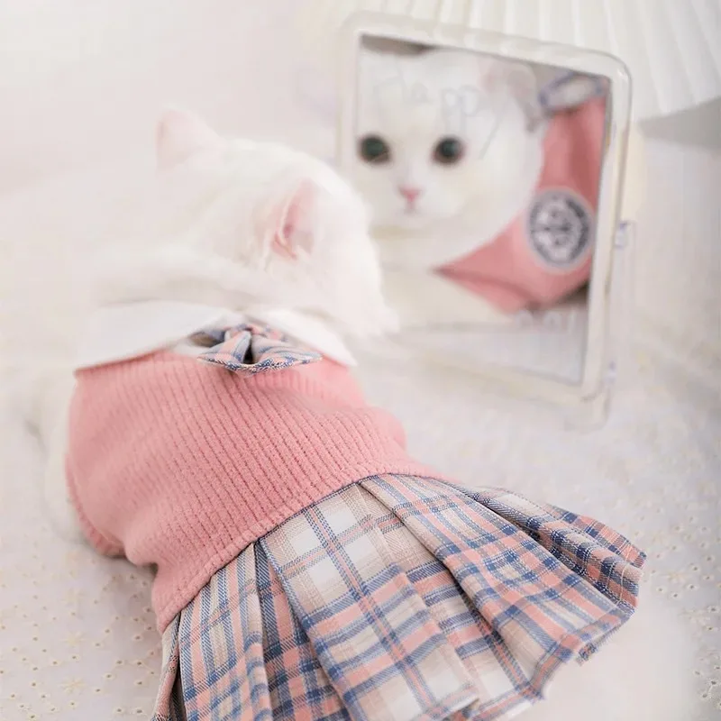 Vestidos para gatitos, disfraces de verano, ropa para gatos, traje para gatitos pequeños, vestido para gatitos, disfraz, falda para perros, productos para gatos - imagen 4