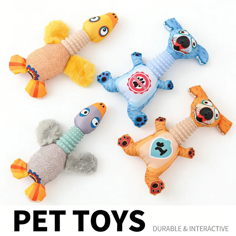 Juguete de peluche resistente para perros con sonido