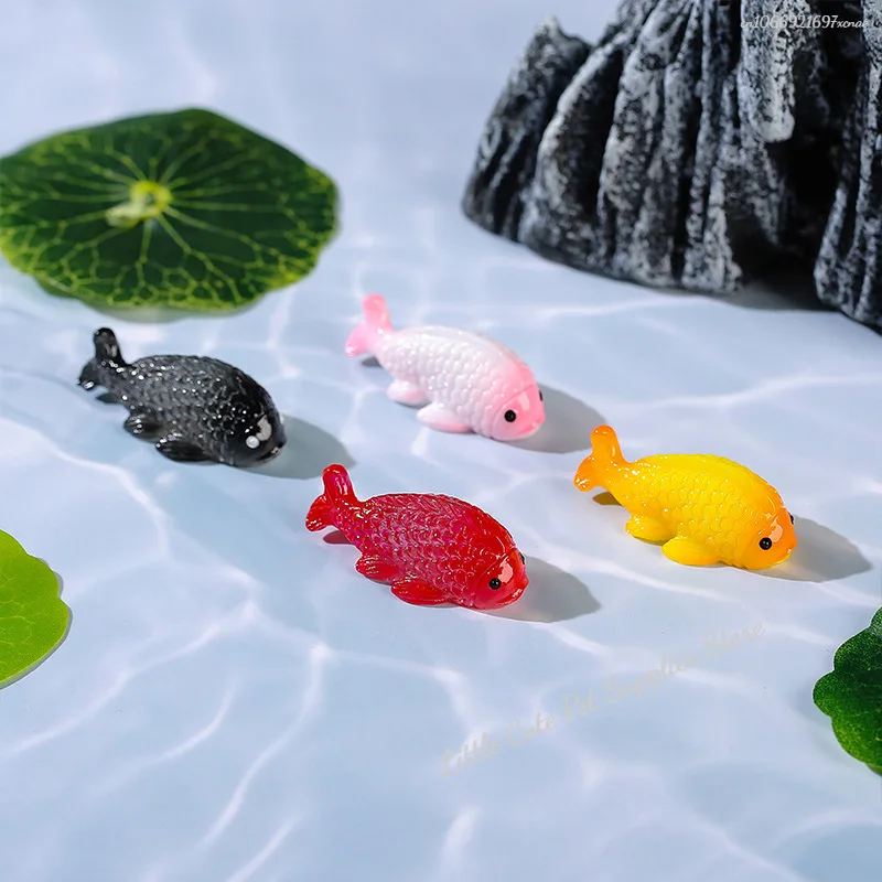 Paisaje flotante de peces falsos de plástico duradero Artificial para decoración de pecera, adorno de acuario - imagen 3