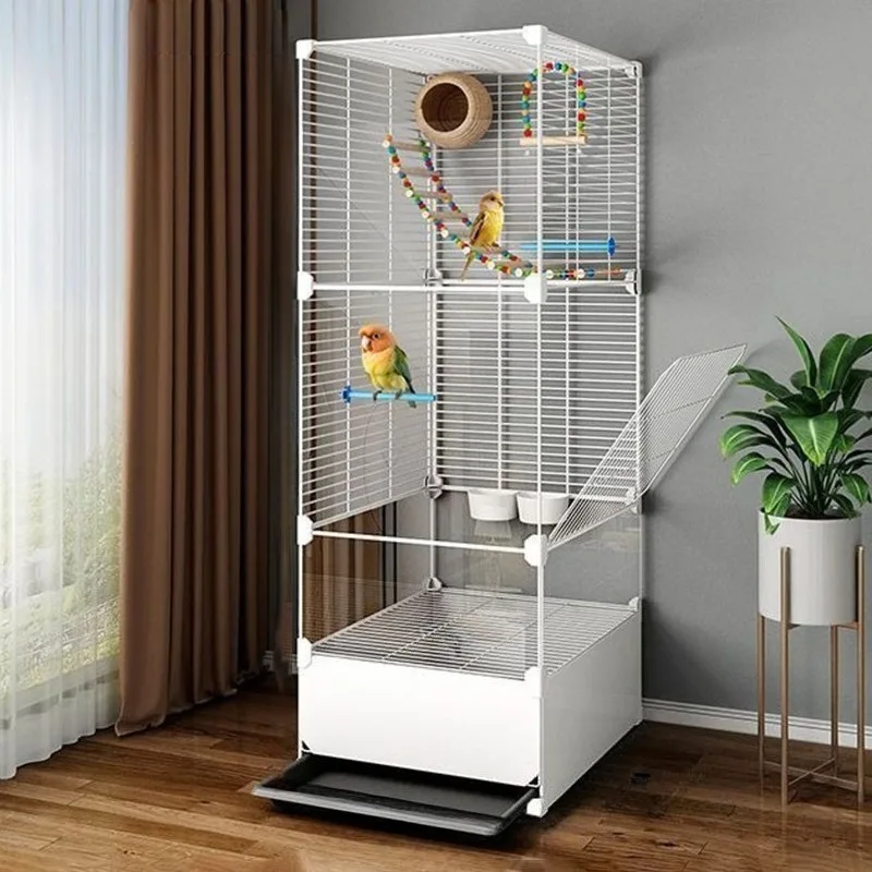 Jaulas grandes para pájaros, loros de seguridad, Kiwi, pájaros, jaula de red de hierro, canarios, loros, casa de animales pequeños, avariario interior y exterior, jaula para pájaros - imagen 5