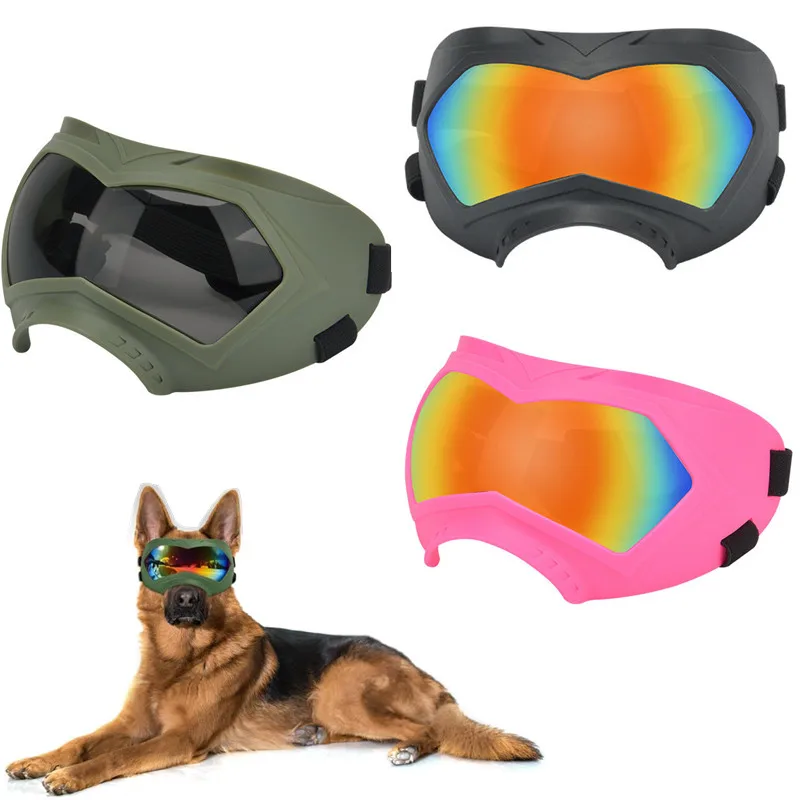 Gafas de sol para perros grandes, gafas para perros, gafas para mascotas con correa ajustable, gafas para perros medianos y grandes, natación, patinaje