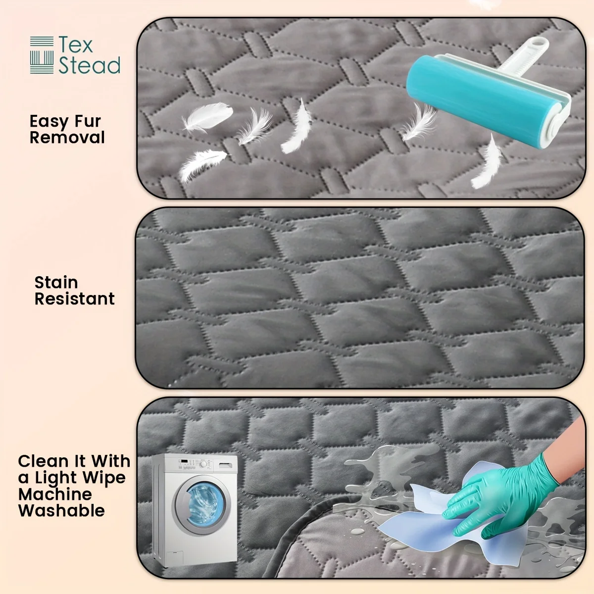 Funda impermeable doble cara para cama de perro y sofá - imagen 5