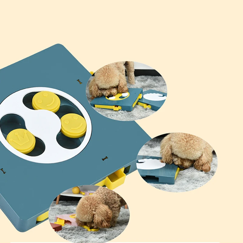 Puzle de Juguete para perro, alimentador lento, interactivo, aumenta el CI del cachorro, dispensador de comida, comer lentamente, cuenco antideslizante, juego de entrenamiento para mascotas, gatos y perros - imagen 3