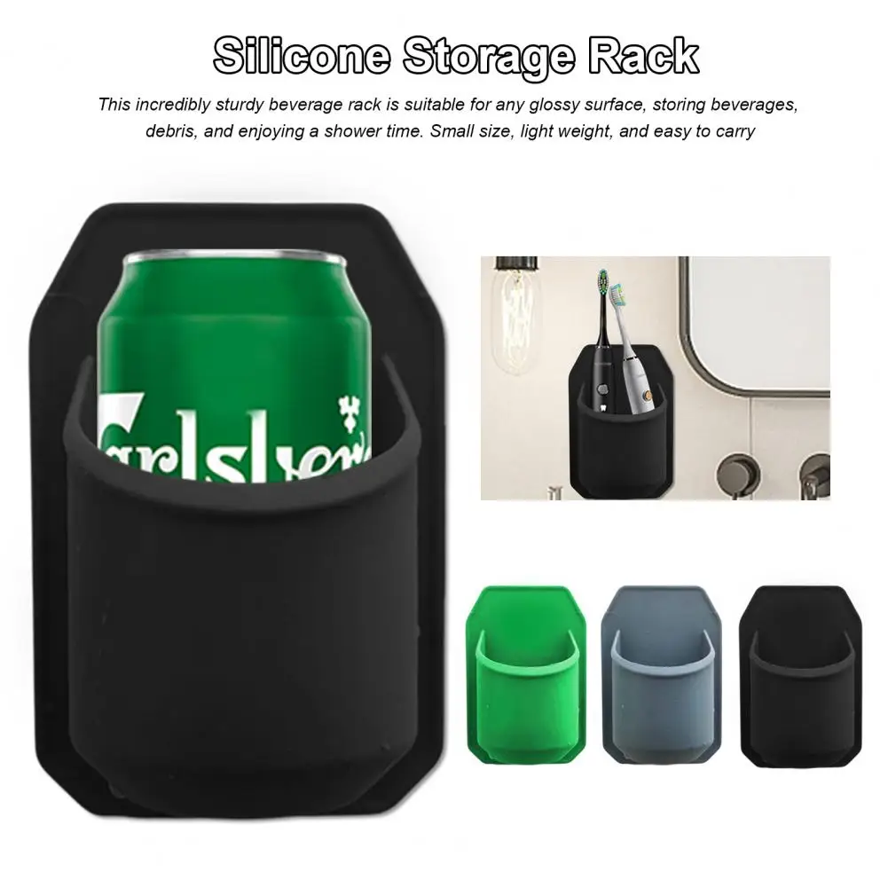 Estante de ducha portátil para almacenamiento de bebidas, soporte de pasta de cerveza, estante de vino para baño, suministro esencial para el hogar - imagen 2