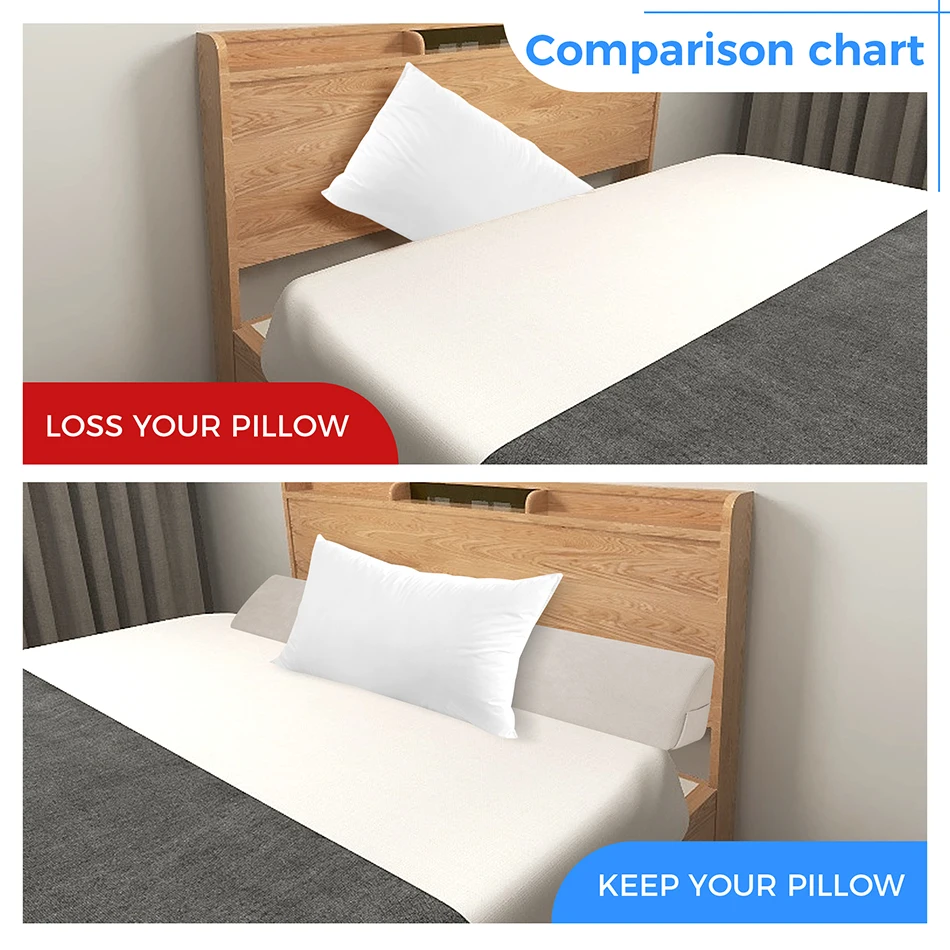 Cojín triangular de cuña – Respaldo lumbar para leer en cama - imagen 3