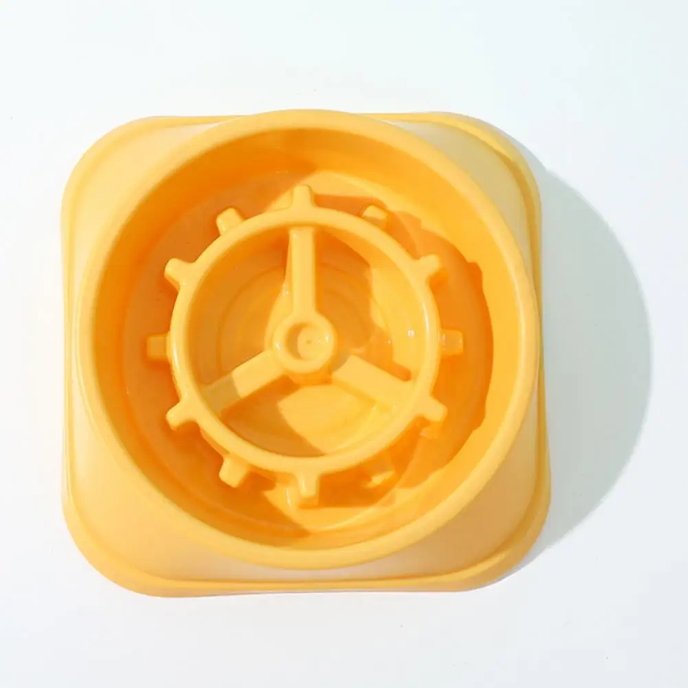 Cuenco para perros y gatos, cuenco cuadrado para comer lento, columna de alimentación suave, cuencos para mascotas - imagen 2