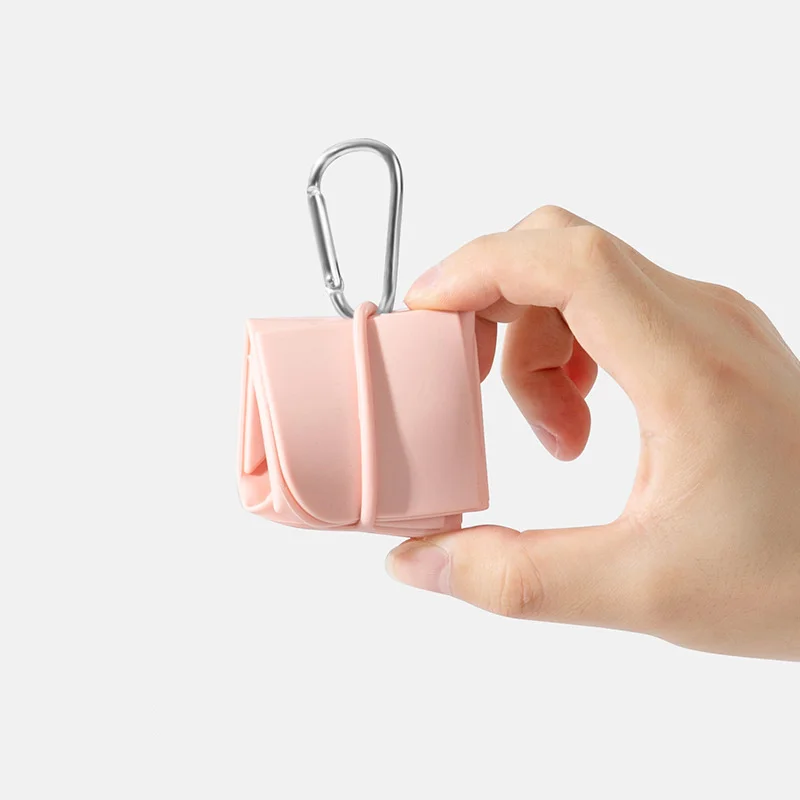 Tazón plegable de silicona portátil para perros, gatos y cachorros