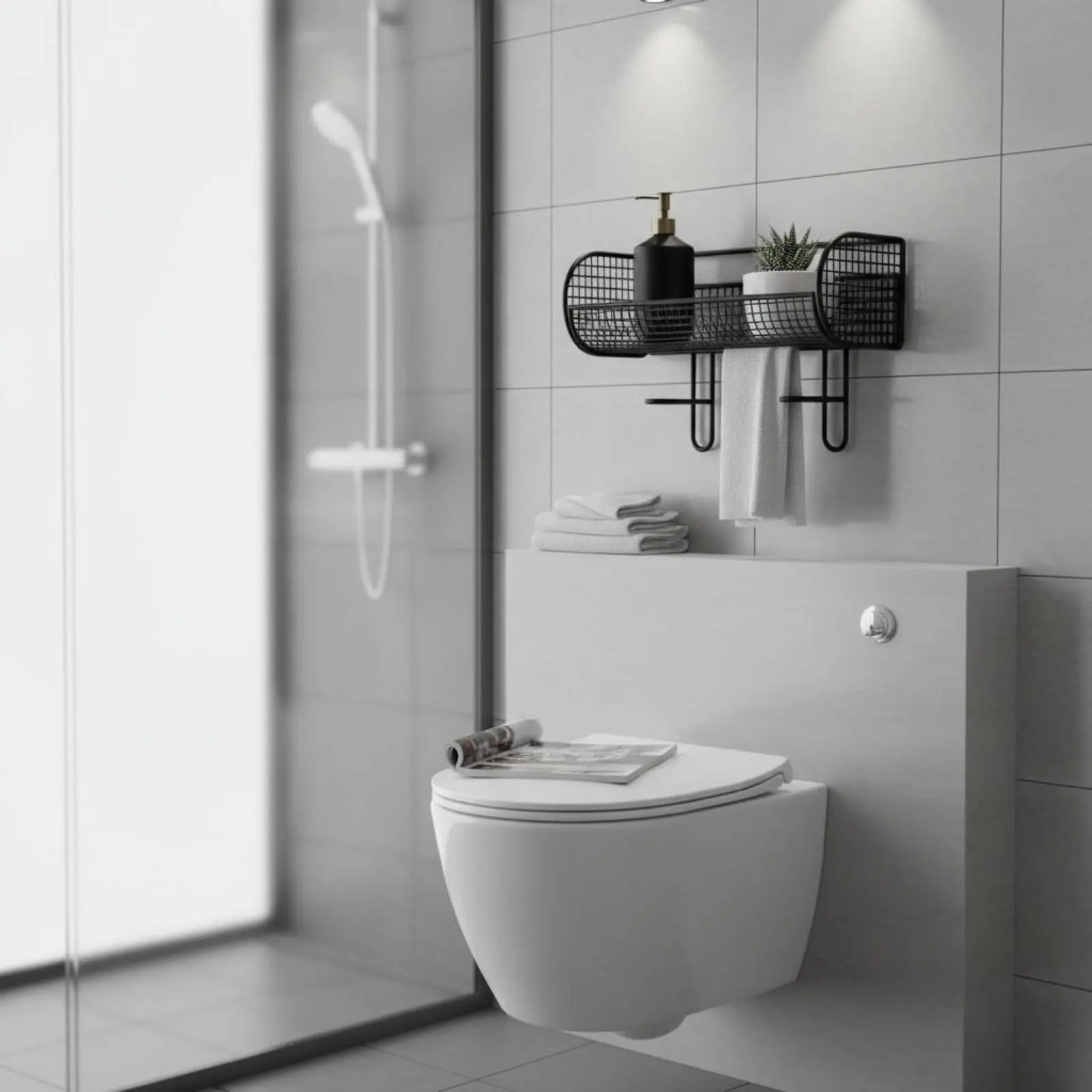 Estante inodoro 2 niveles para gatos y perros – Baño mascotas - imagen 5