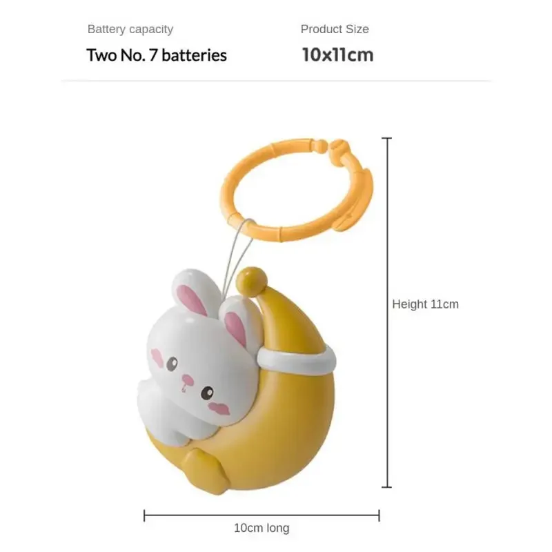 Luz nocturna para mascotas, conejo y Luna, brillo suave, recargable por USB, lámpara calmante colgante para jaula para perros y gatos, compañero de sueño seguro, 1 ud. - imagen 4