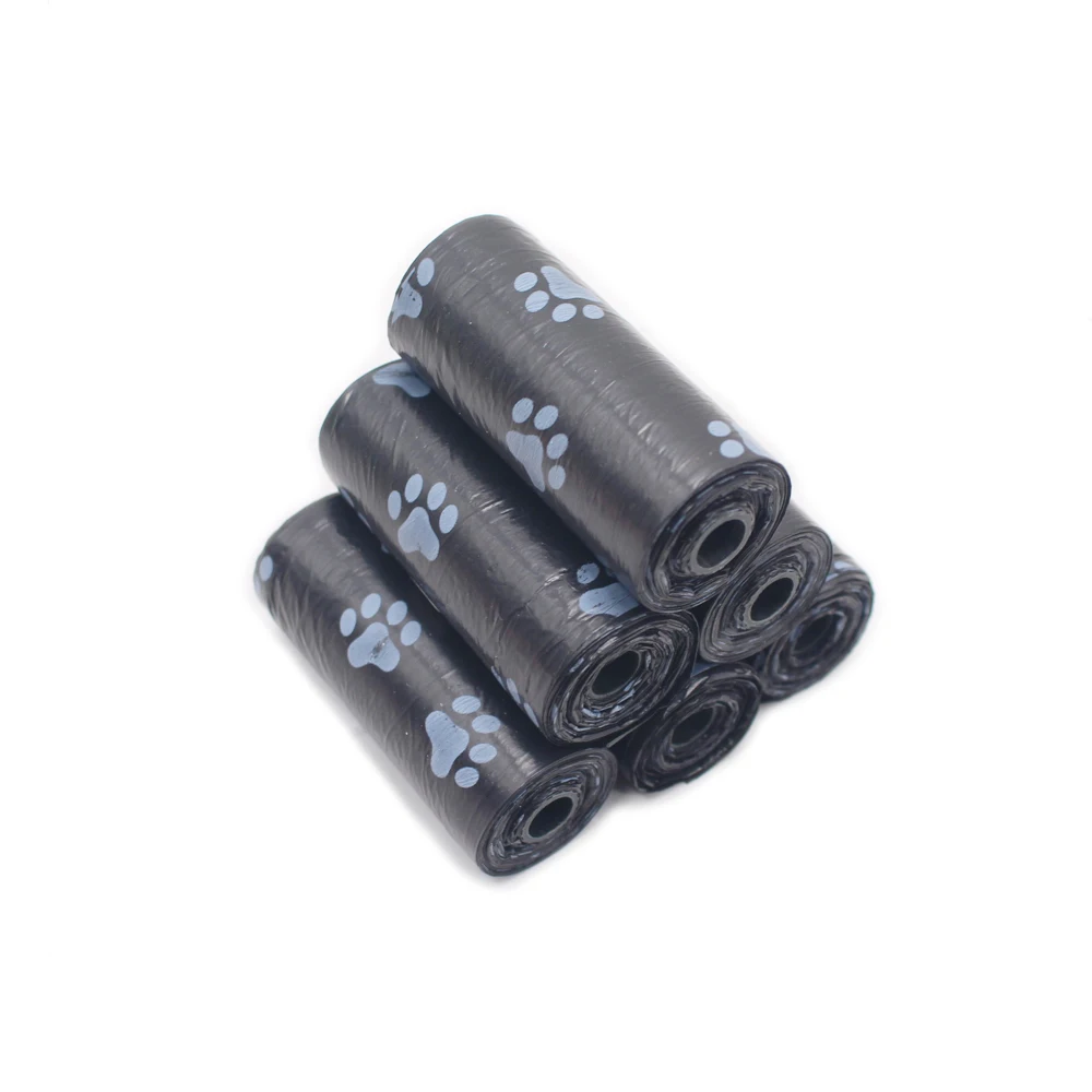Bolsas biodegradables para excrementos de perros, 1/3/5/10/15 rollos, bolsa de basura para limpieza al aire libre con punto de interrupción, bolsa de taburete para cachorros y gatos, suministros para mascotas - imagen 5