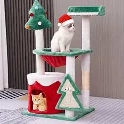 Torre para gatos con rascador sisal y hamaca