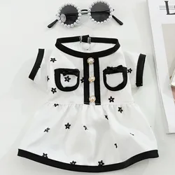 Vestido veraniego transpirable para perros y gatos pequeños
