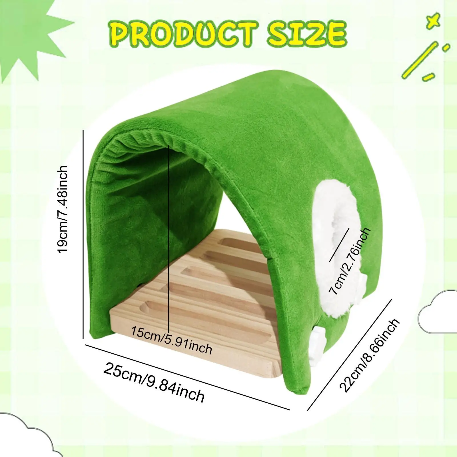 Casa nido de pájaro de invierno de terciopelo de felpa, cama cueva colgante acogedora para loro, cacatúa, Lovebird, Finch, Animal PEQUEÑO - imagen 5