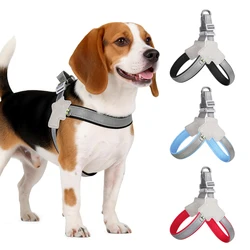 Arnés reflectante ajustable antitirones para perros pequeños y medianos
