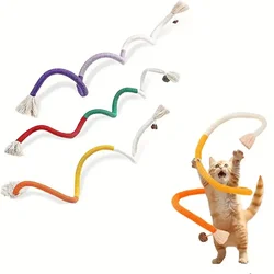 Cuerda para morder para gatos, juguetes para mascotas, artefacto para aliviar el aburrimiento, palo de molienda de dientes, juguetes resistentes a mordeduras, suministros para gatos