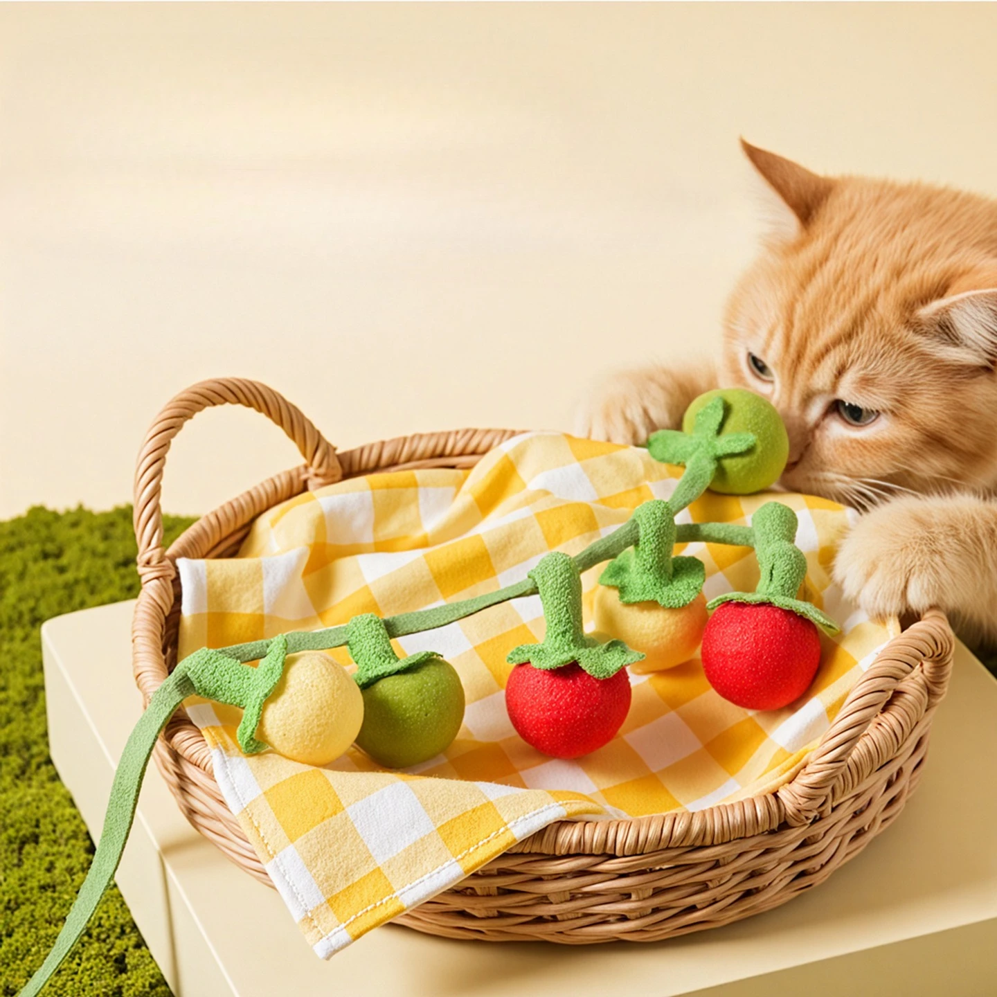 Palo interactivo para gatos con plumas y campanas – Alivia estrés