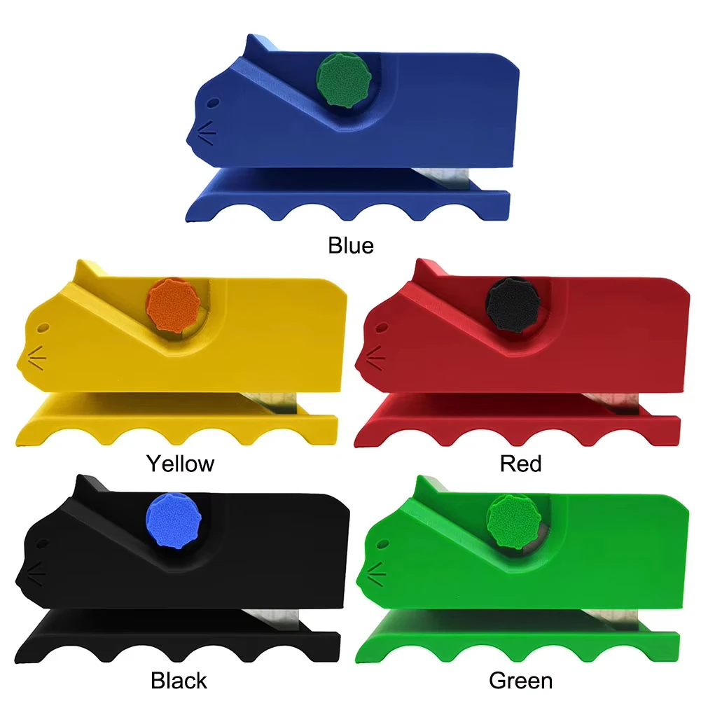 Rascador de gatos con estampado 3D de dibujos animados, pelador de tiras de cartón, cortador de cartón portátil para rascadores de gatos - imagen 5