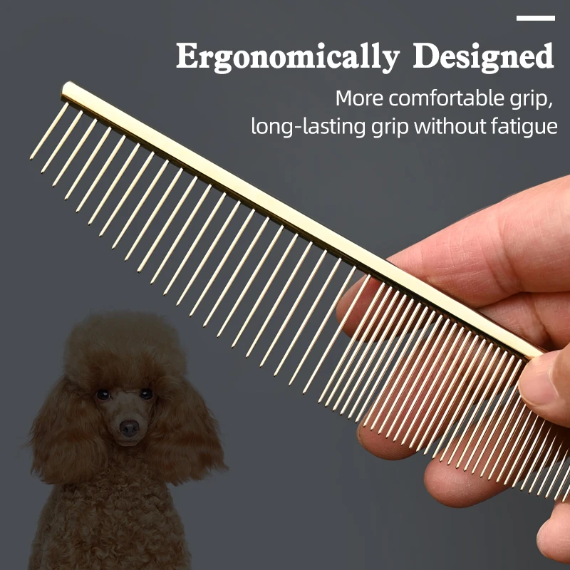 Peine de belleza para mascotas con forma de media luna o Luna, peine de aseo facial fino, dientes de boca de peluche bonitos y más fáciles de peinar, pelo de perro, nuevo estilo - imagen 2