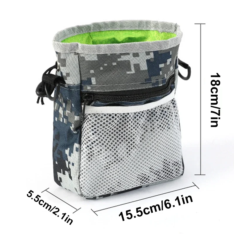 Bolsa de golosinas para perros, bolsa de entrenamiento para cachorros, bolsa portátil para aperitivos para mascotas, bolsa de golosinas para entrenamiento de perros, dispensador de bolsas de caca incorporado - imagen 5