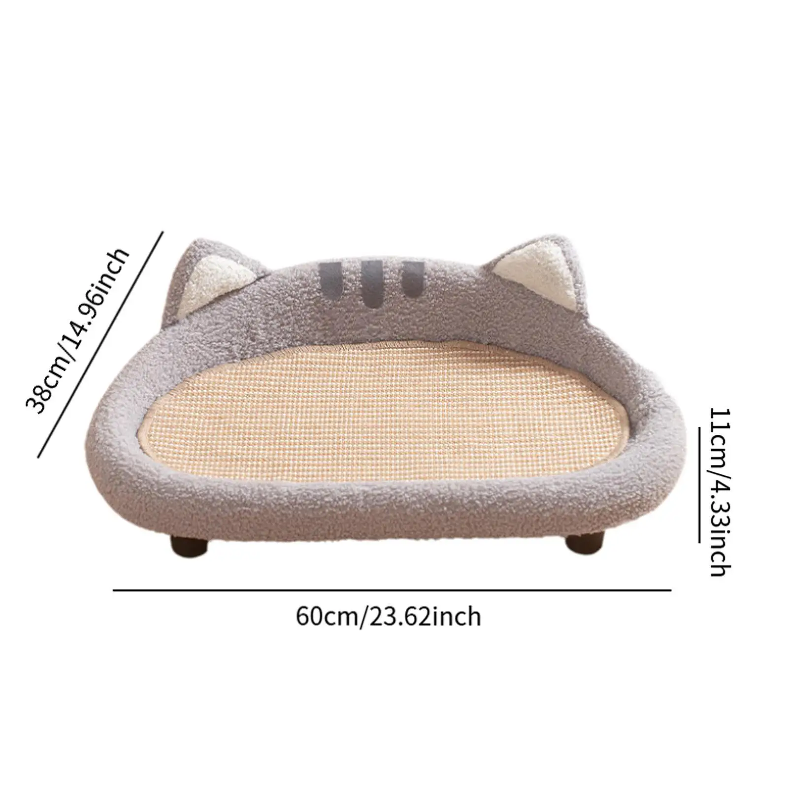Cat Scratcher Kitten Scratcher Board Pad Pet Furniture Slip Cat Scratcher Lounge Cat Scratching Mat for Pet Gift Kitten