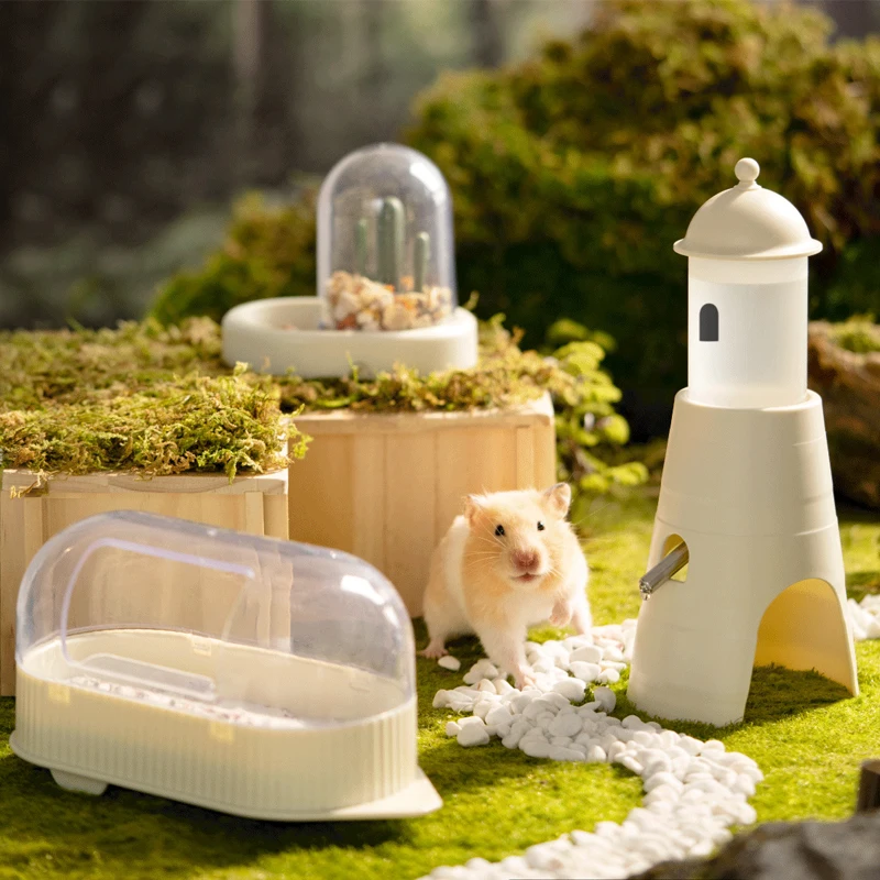 Dispensador automático de agua para hámster, botella a prueba de fugas, diseño de doble bola, hervidor de alimentación, suministros para mascotas, animales pequeños, 150ml - imagen 2