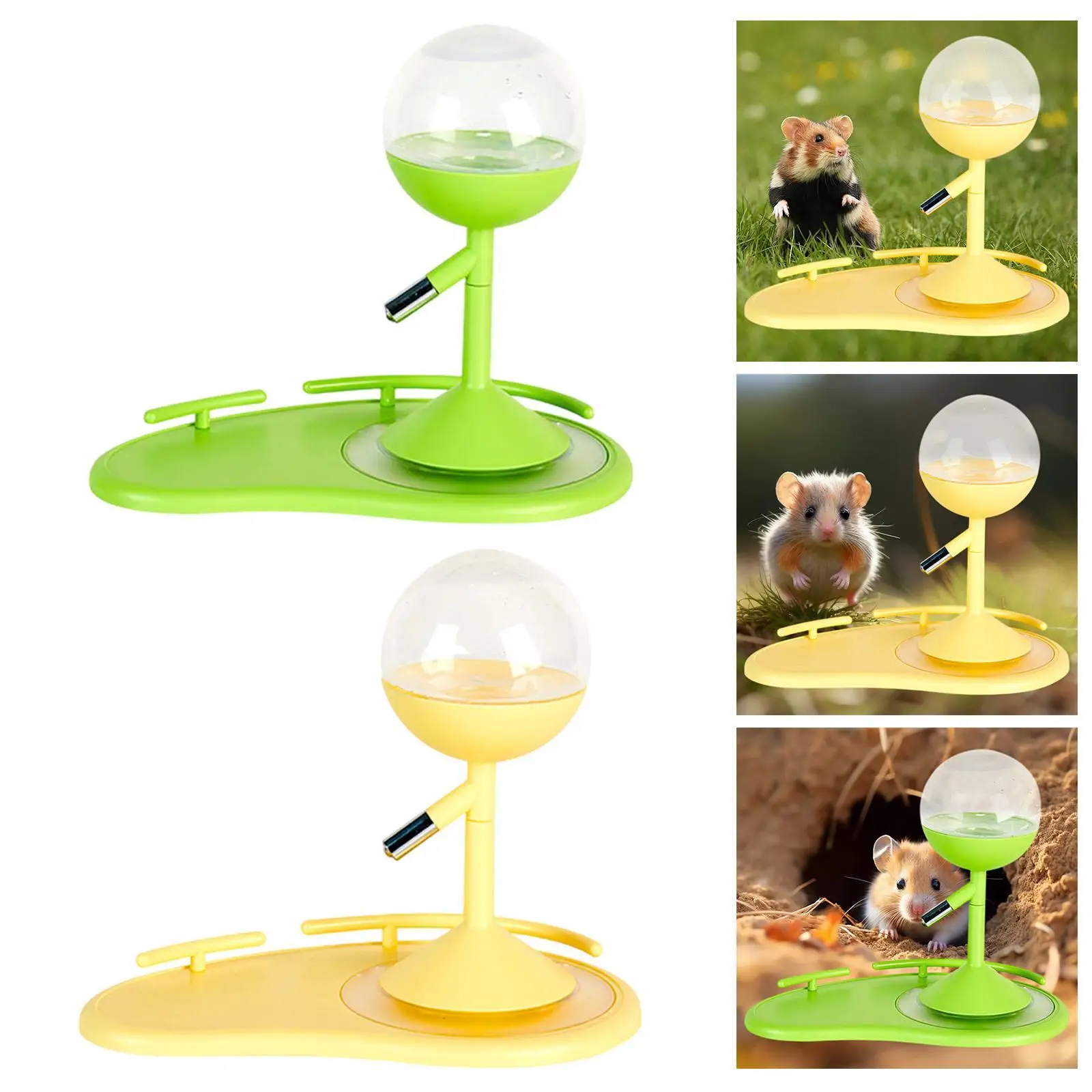 Hamster Water Dispenser with Stand Pet Water Station for Bunnies Guinea Pigs