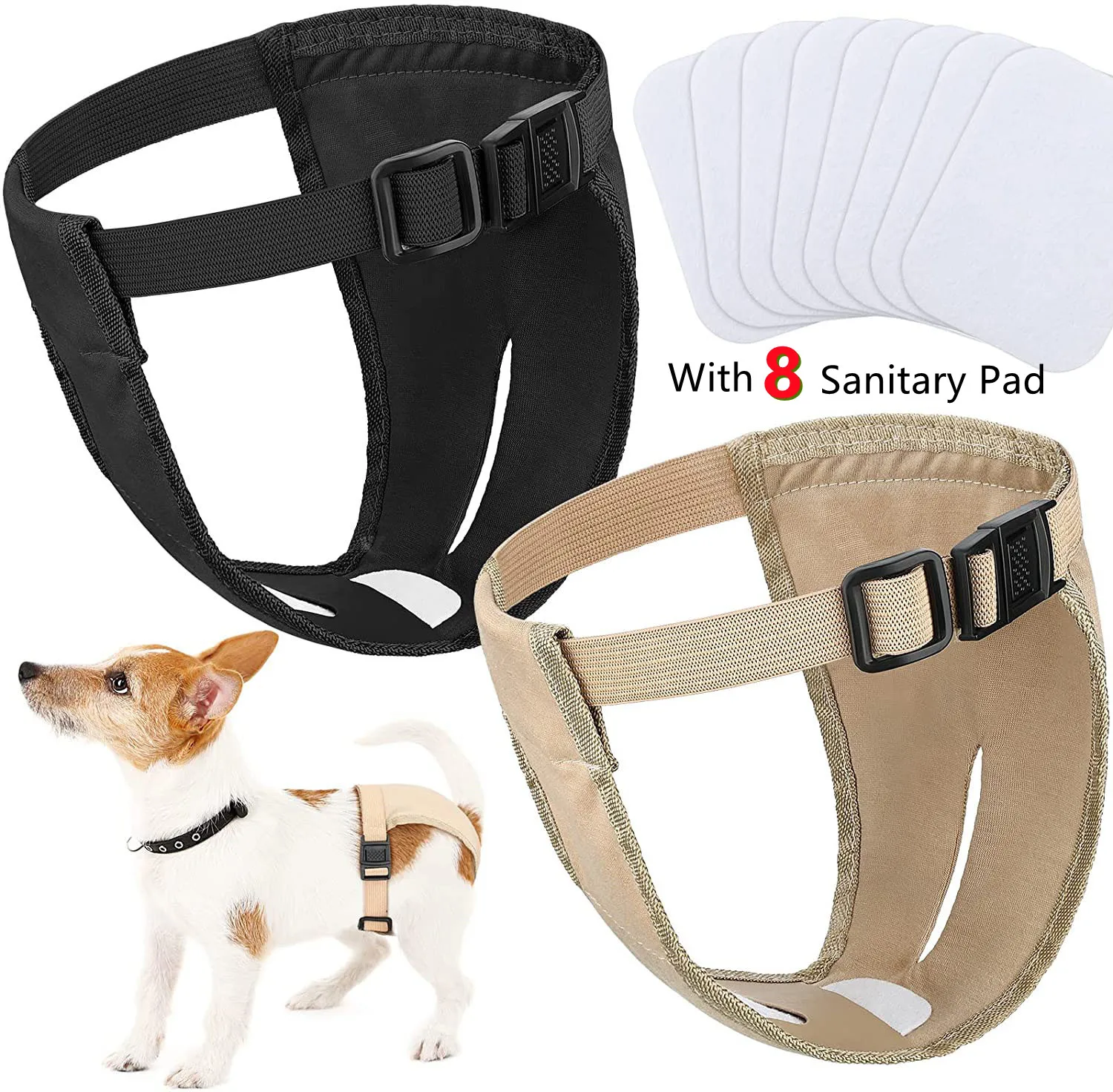 Pañales lavables para perros machos – Almohadillas absorbentes reutilizables