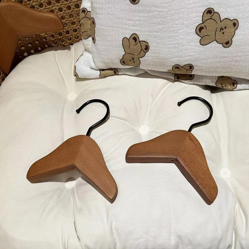 Perchas de madera maciza para mascotas pequeñas, perchero pequeño y bonito, estante de exhibición para ropa, productos portátiles duraderos para mascotas, Accesorios para el hogar - imagen 5