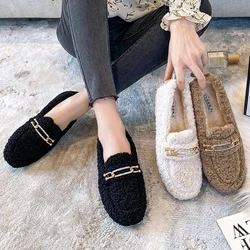 Mocasines de cordero para mujer – Zapatos forrados de invierno