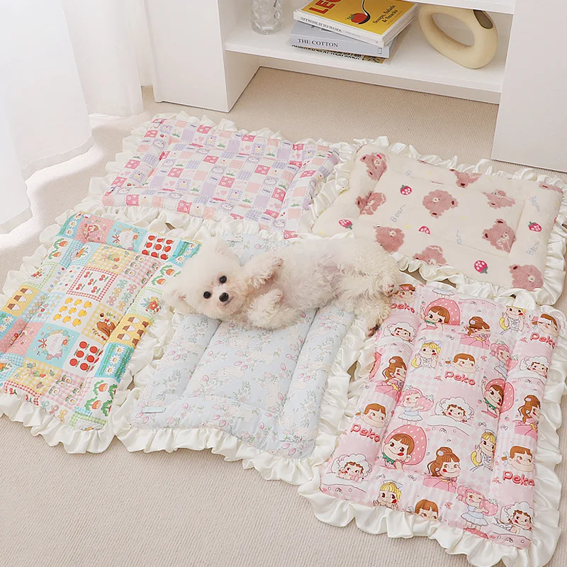 Los cojines de perrera de otoño e invierno son lindos para evitar que duermen frío con suaves almohadillas para dormir para perros para mantener el calor almohadillas para mascotas - imagen 3