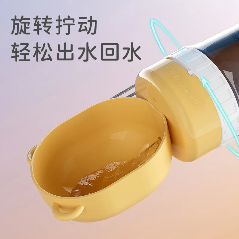 La hervidor al aire libre para mascotas se puede colgar agua y alimentos, dispensador de agua portátil integrado de gran capacidad a prueba de fugas para caminar al aire libre para perros - imagen 3