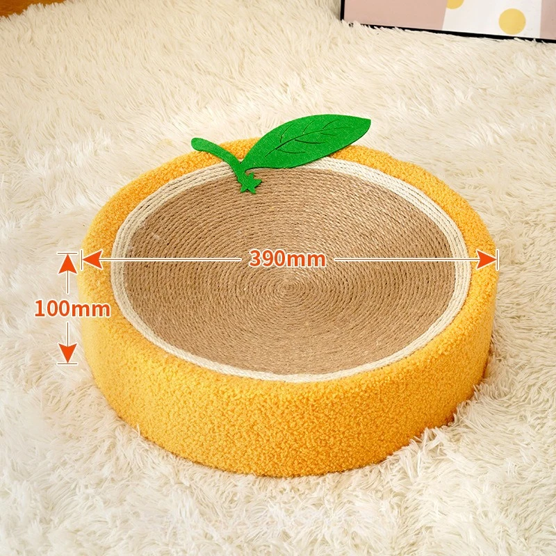 Almohadilla rascadora para gatos 2 en 1, tablero rascador redondo de tejido de Sisal para gatos de interior, juguete duradero para moler las garras, juguete de entrenamiento para mascotas