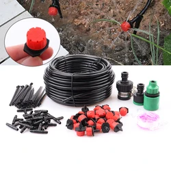 Kit de riego por microgoteo automático con goteros ajustables