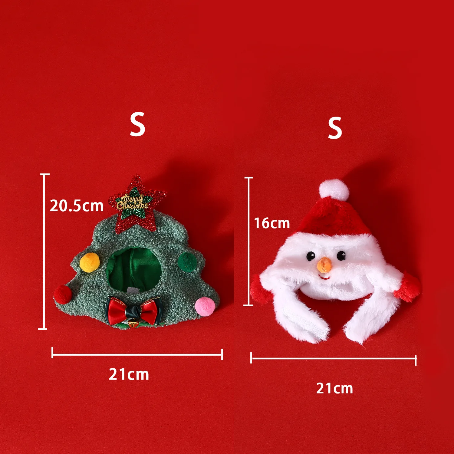 Caja de regalo de Navidad para Gato, muñeco de nieve, varilla de molienda para hombre mayor, juguete, bufanda tejida, sombrero, cubierta para cabeza de árbol de Navidad, accesorios para perros - imagen 5