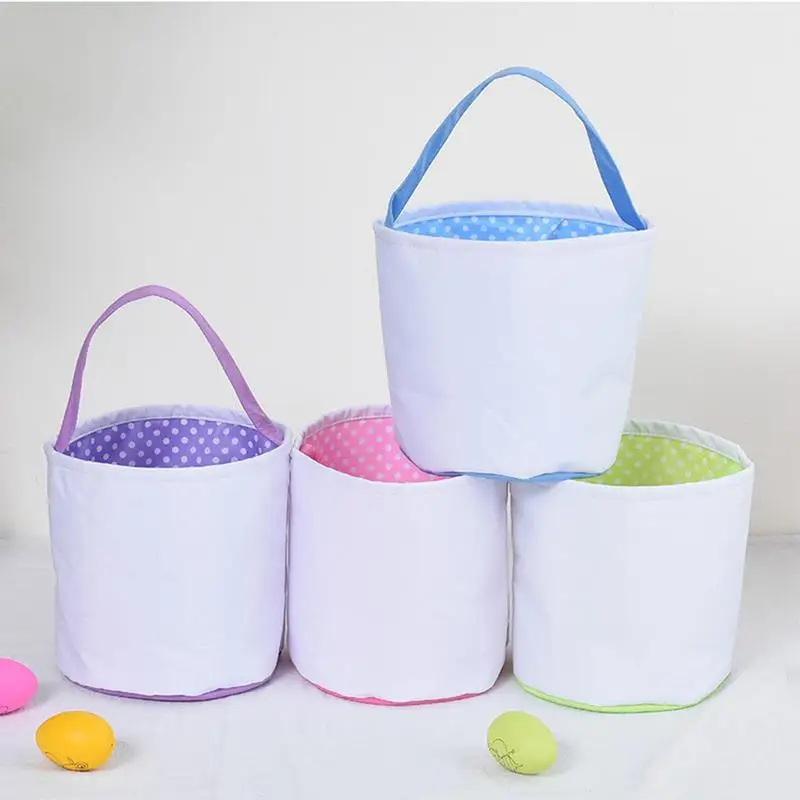 Bolsa de cesta de caza de huevos de pascua, bolsa bonita de cesta de pascua, bolsas de regalo de huevo de conejo para caza de huevos de pascua, suministros de recuerdo de fiesta portátiles - imagen 2