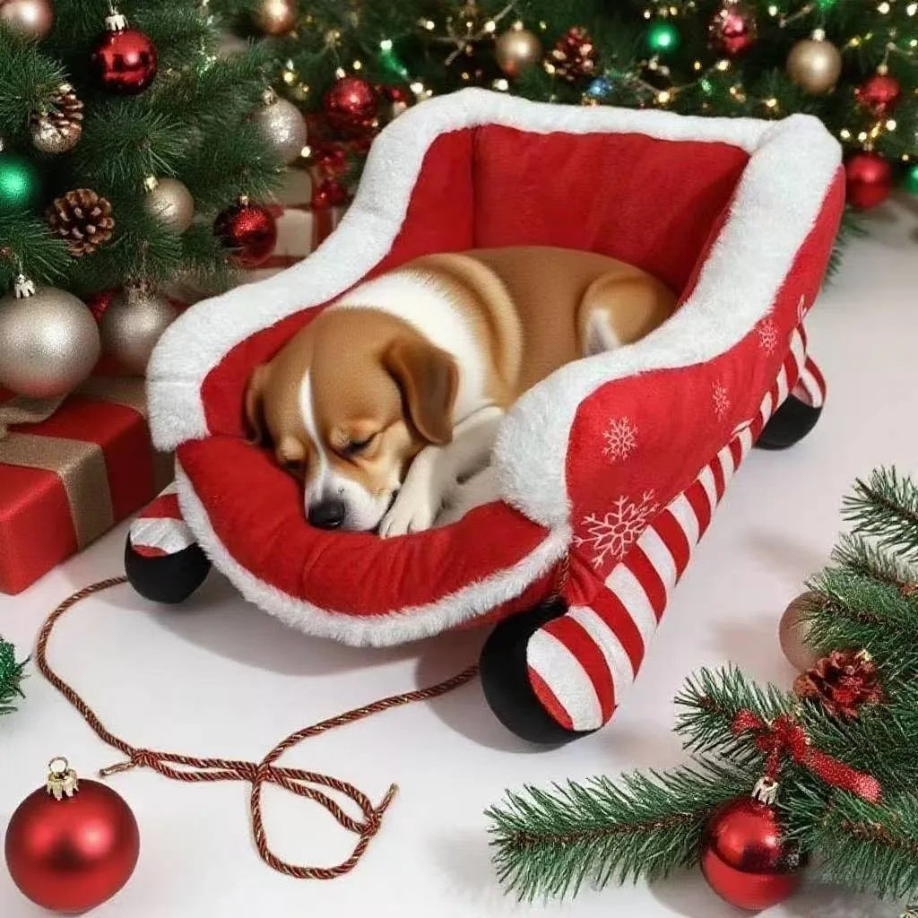 Cama para el hogar para perros pequeños, sofá Convertible, casas, accesorios para cachorros de invierno, accesorios navideños para perros, camas para cachorros, gallinero, cama grande para mascotas - imagen 2