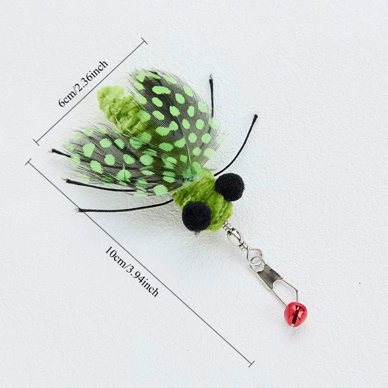Plumas de repuesto multicolor para juguetes de gato y gatitos - imagen 2