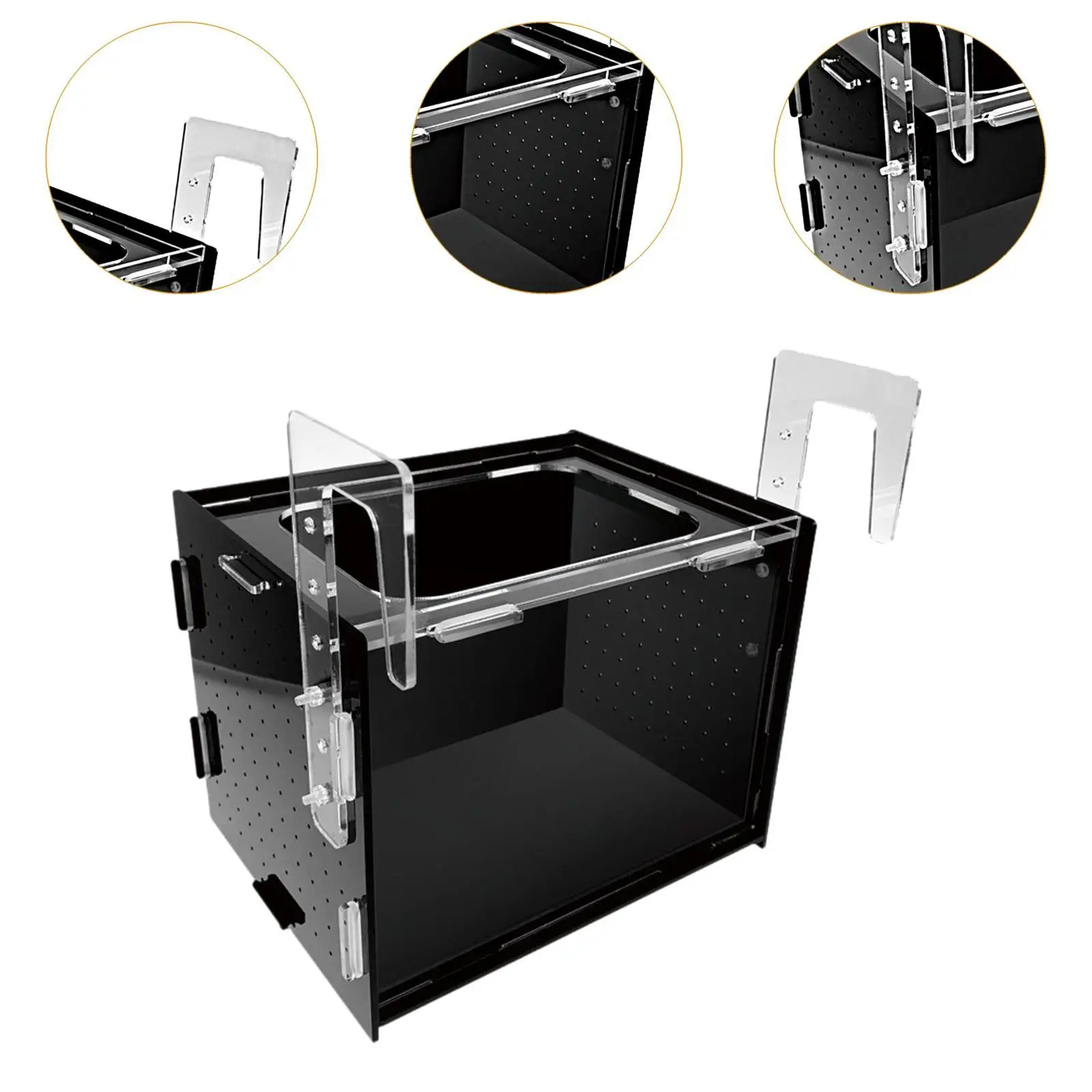 Fish Breeding Box, Fish Isolation Box, Sturdy Separation Easy Installation Clear Hanging Incubator for Clownfish Betta
