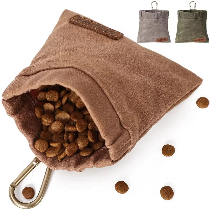 Bolsillo para aperitivos para perros que camina con mosquetón, bolsa de golosinas para mascotas manos libres, bolsa de almacenamiento, bolsa de entrenamiento para cachorros y perros, recompensa de comida - imagen 2