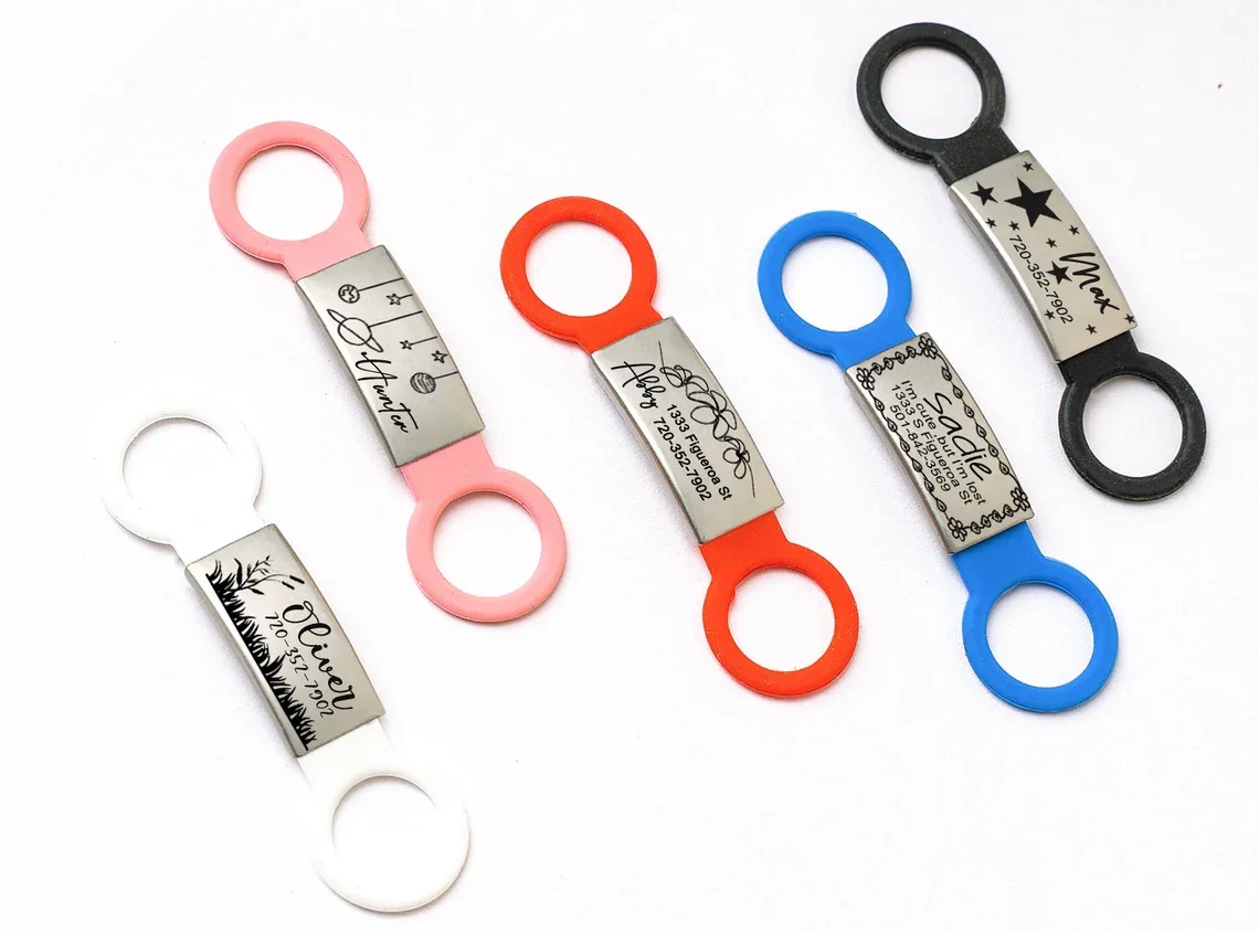 Etiqueta de identificación personalizada para perros, etiqueta deslizante para mascotas, código QR para mascotas - imagen 2